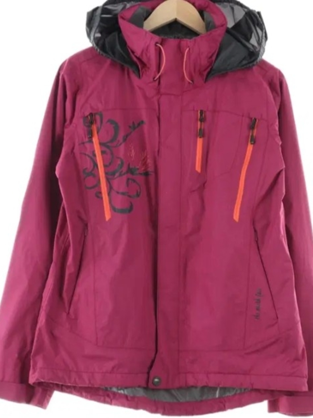 The North Face Magenta Windbreaker Jacket Size XL Uses Excellent